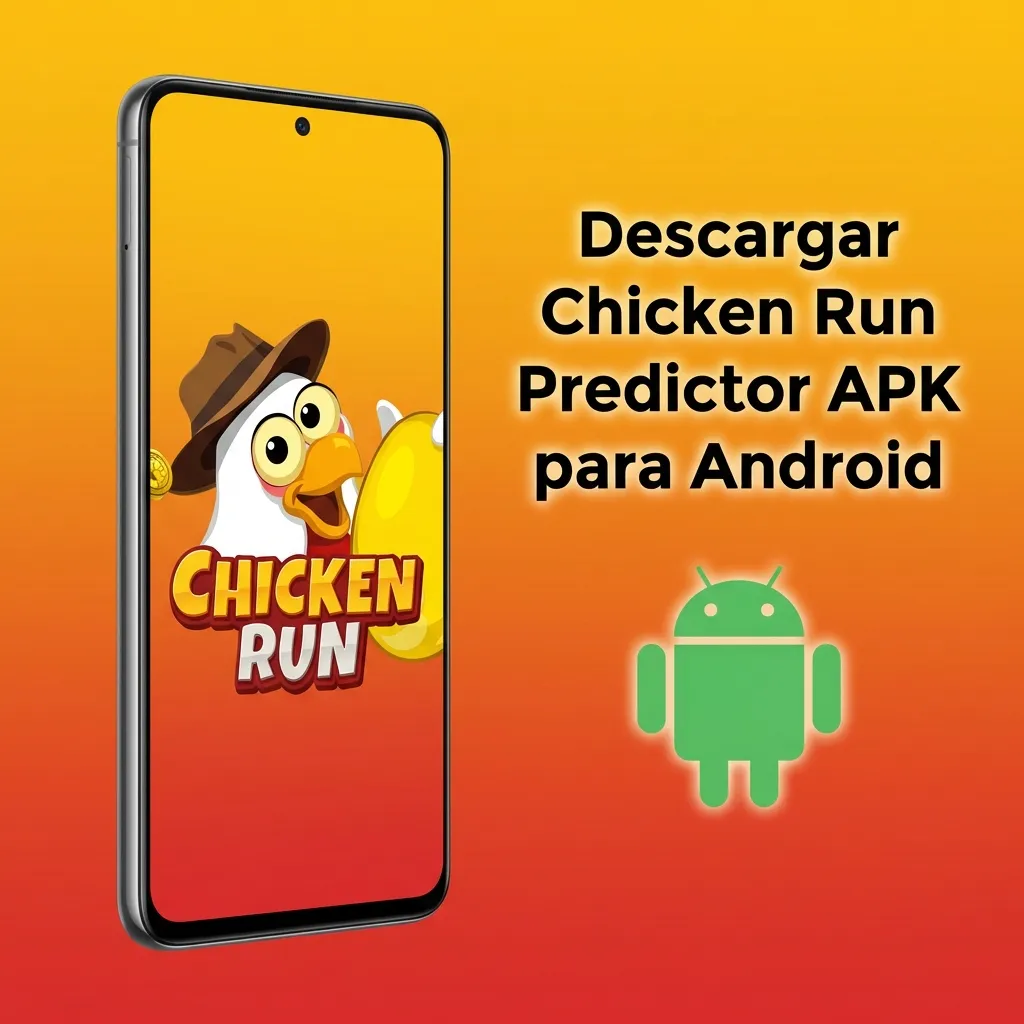 Android phone showing Chicken Run Predictor APK installation steps and security settings screen