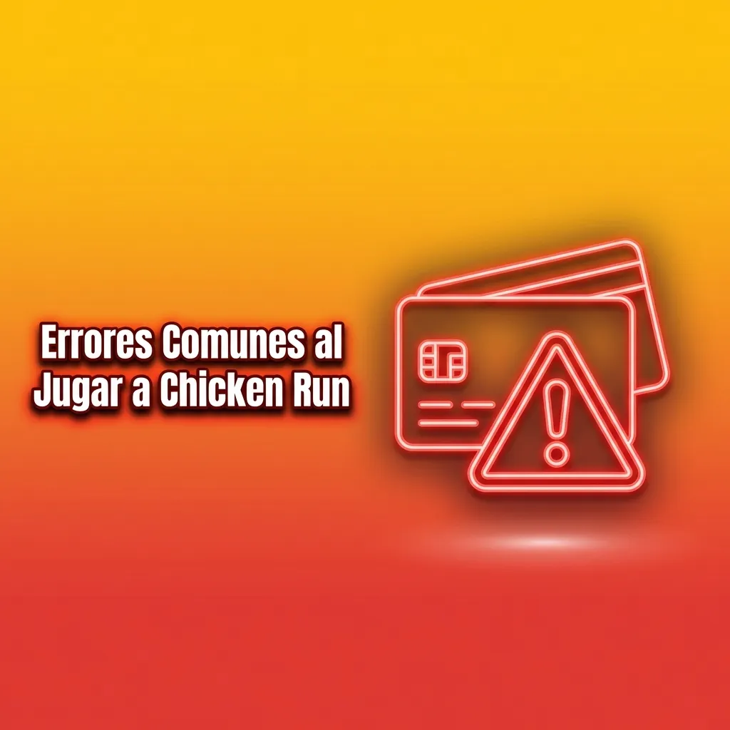 Illustrated guide showing common mistakes to avoid when playing Chicken Run betting game with warning icons