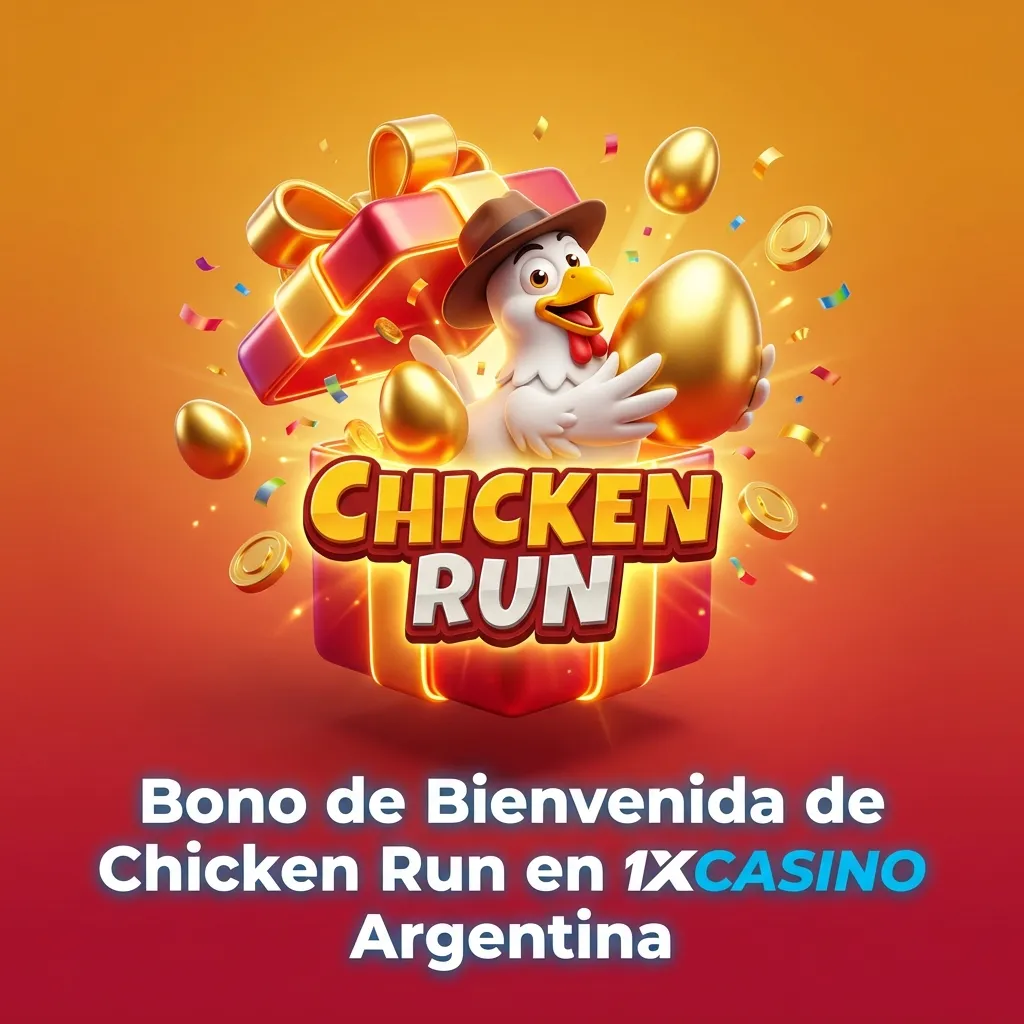 Bono de bienvenida 1xcasino Argentina para jugar Chicken Run con depósito mínimo y giros gratis incluidos