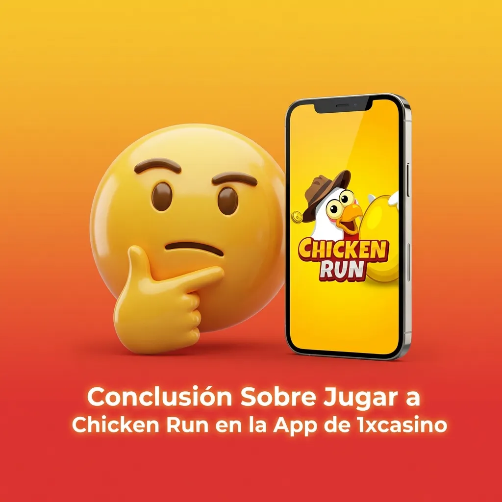 Chicken Run game interface on 1xcasino app showing multipliers and RTP display for Argentine players