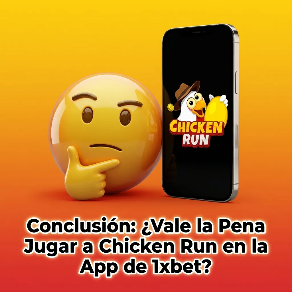 1xbet app móvil mostrando juego Chicken Run con opciones de pago y bonificaciones en pantalla de smartphone