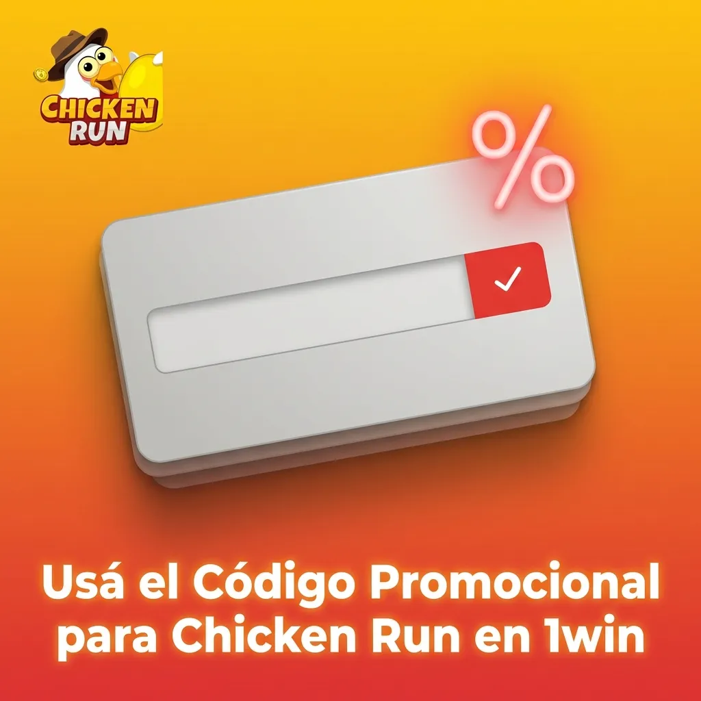 Formulario de registro en 1win mostrando campo para ingresar código promocional de Chicken Run