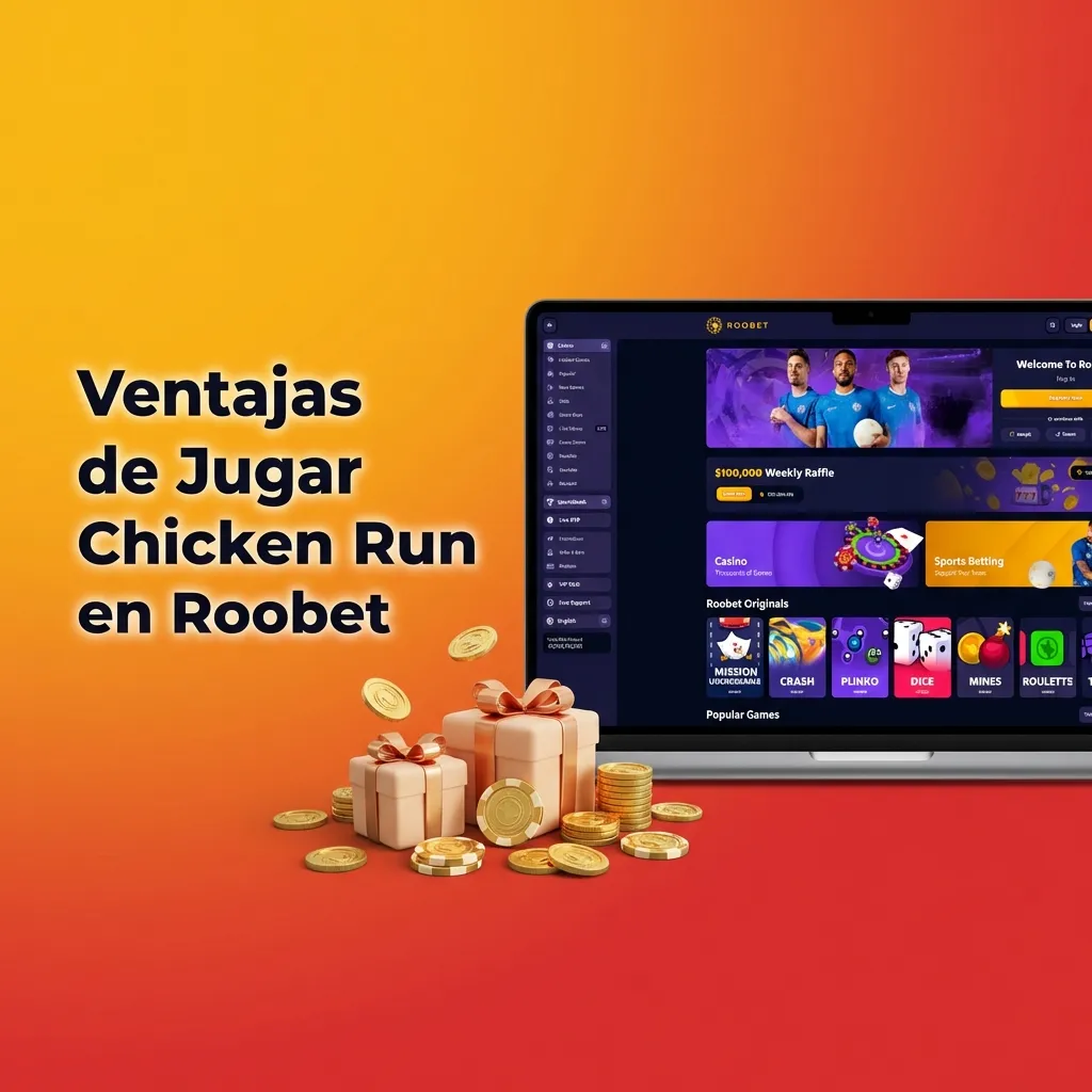 Chicken Run game interface on Roobet showing live chat, statistics panel, and cashout button for crash game betting
